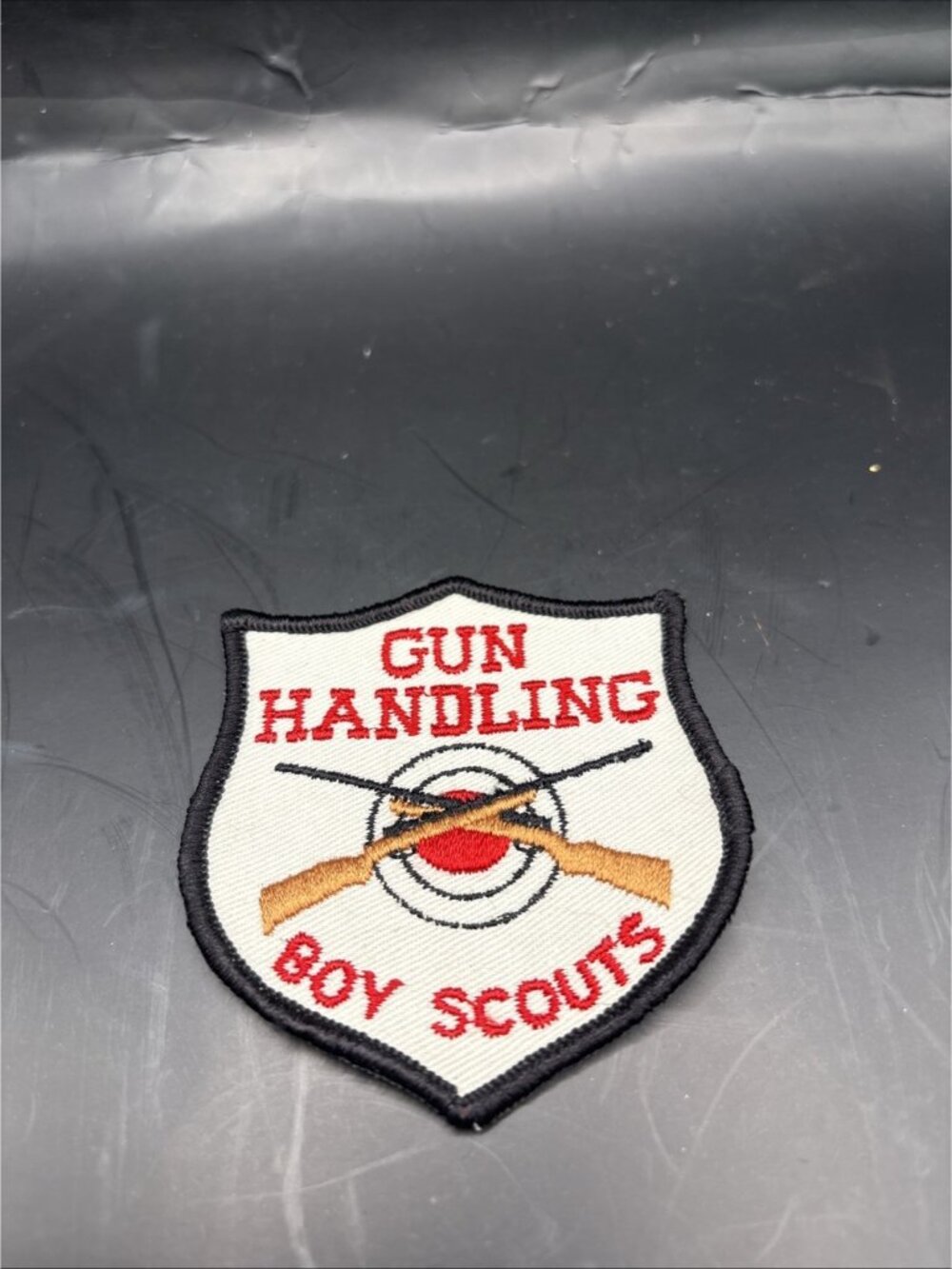 Vintage Scouts Canada GUN HANDLING Shield Design Patch
